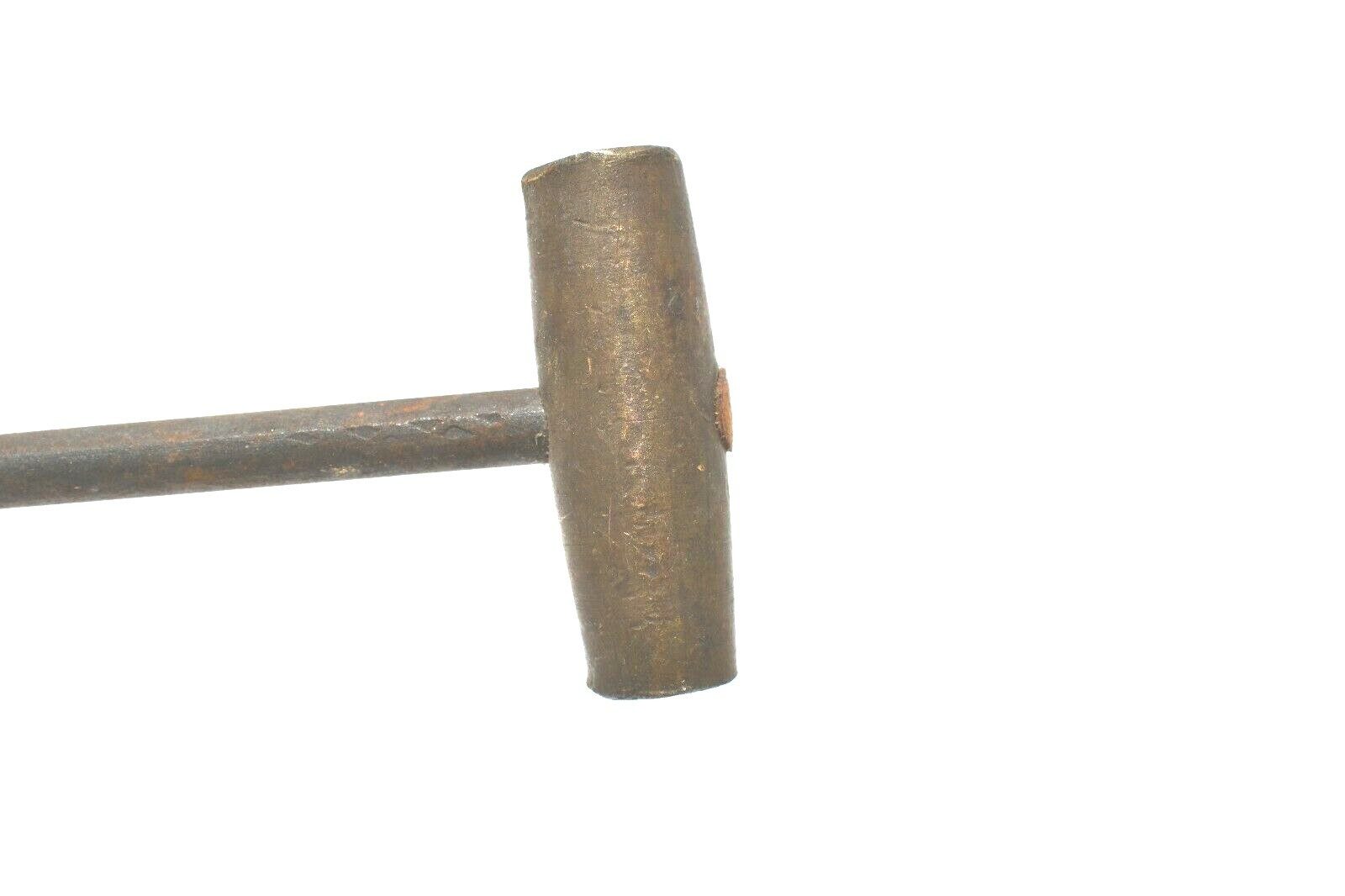 VINTAGE BRASS HAMMER WITH METAL AND WOOD HANDLE JEWELERS/WATCHMAKERS TOOL