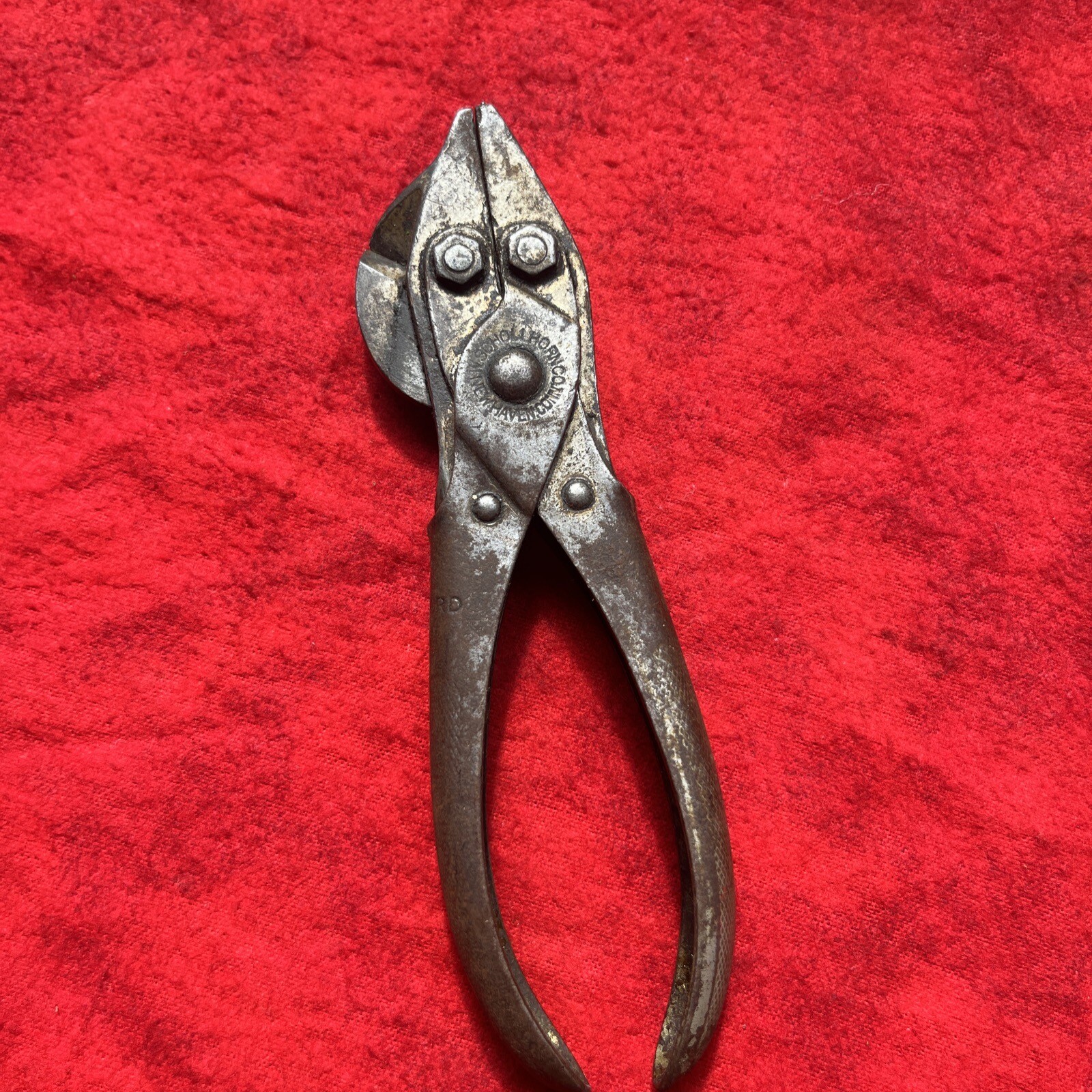 VINTAGE BERNARD W. SCHOLLHORN NEW HAVEN CONN 1890’s PLYERS/CUTTERS TOOL (k27)