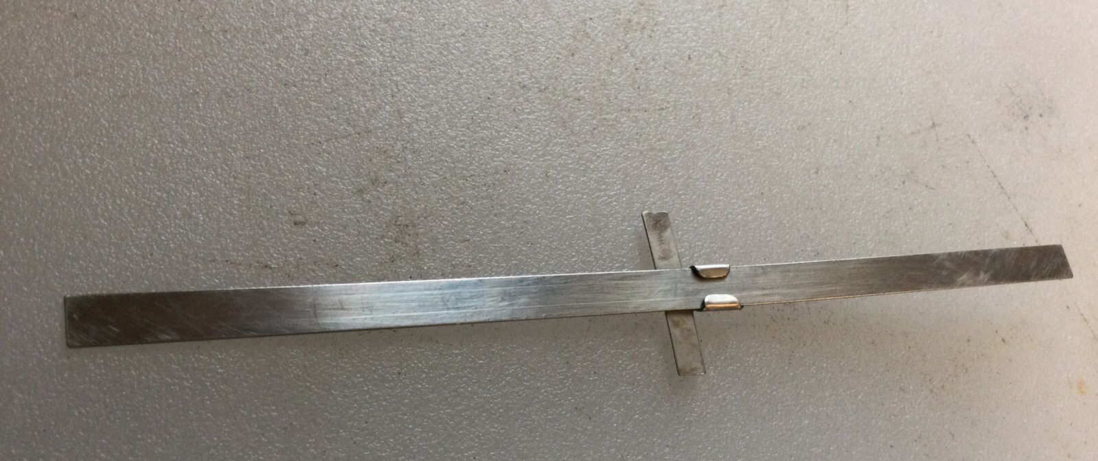 Wabash Parts Corp. 6” stainless steel advertising rule With Pocket Clip Used
