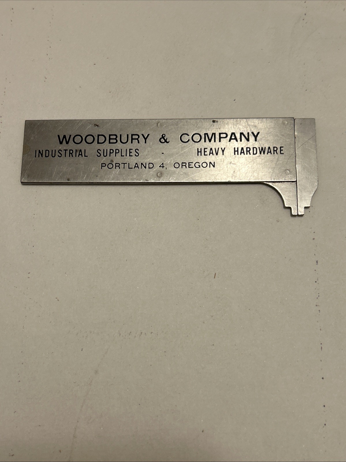 Vintage Executive Pocket Chum Sliding 3.5” Caliper Stainless Steel USA
