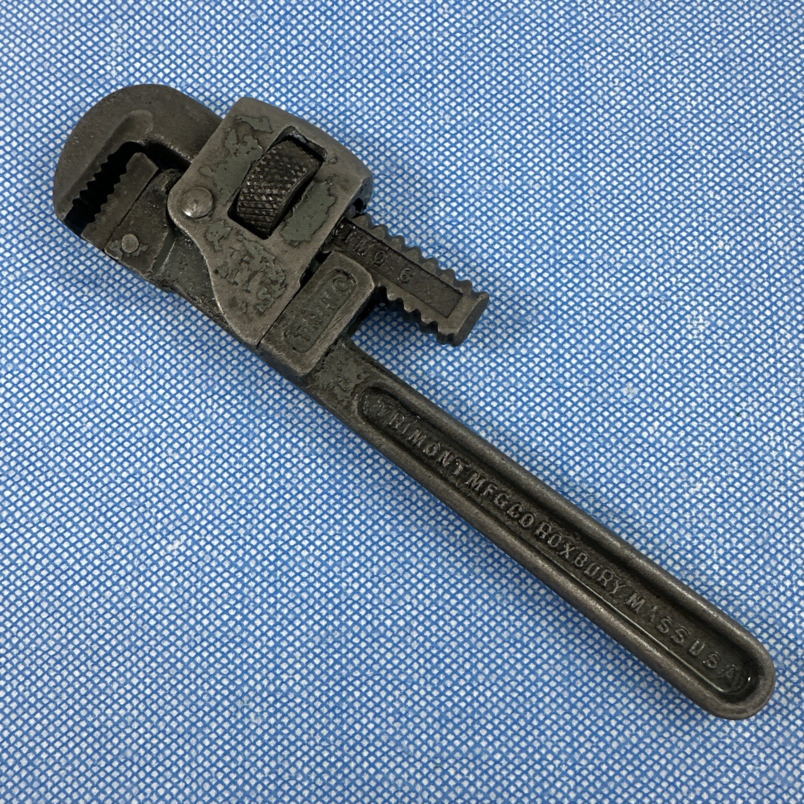 VTG TRIMO Trimont Mfg Pipe Co. 6” Pipe Wrench Roxbury Mass. USA