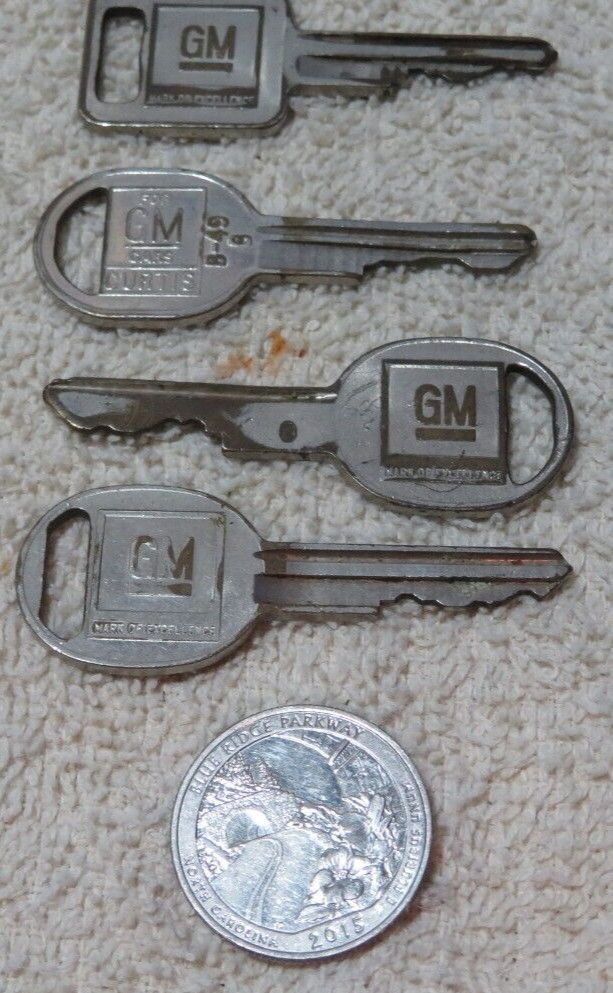 Vintage GM General Motors Car Keys