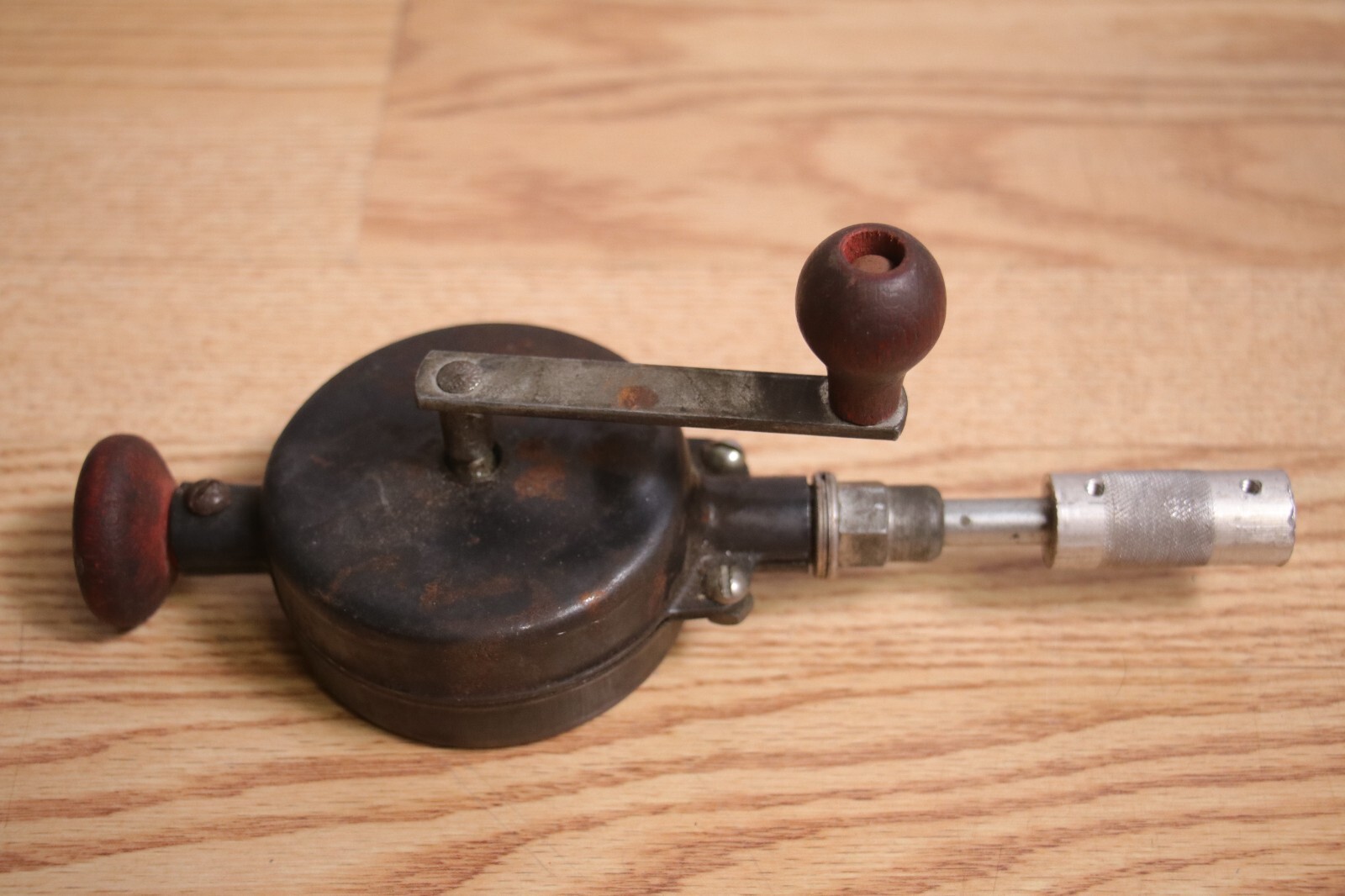 Vintage Dunlap Hand Held Crank Automotive engine valve lapping tool 1914