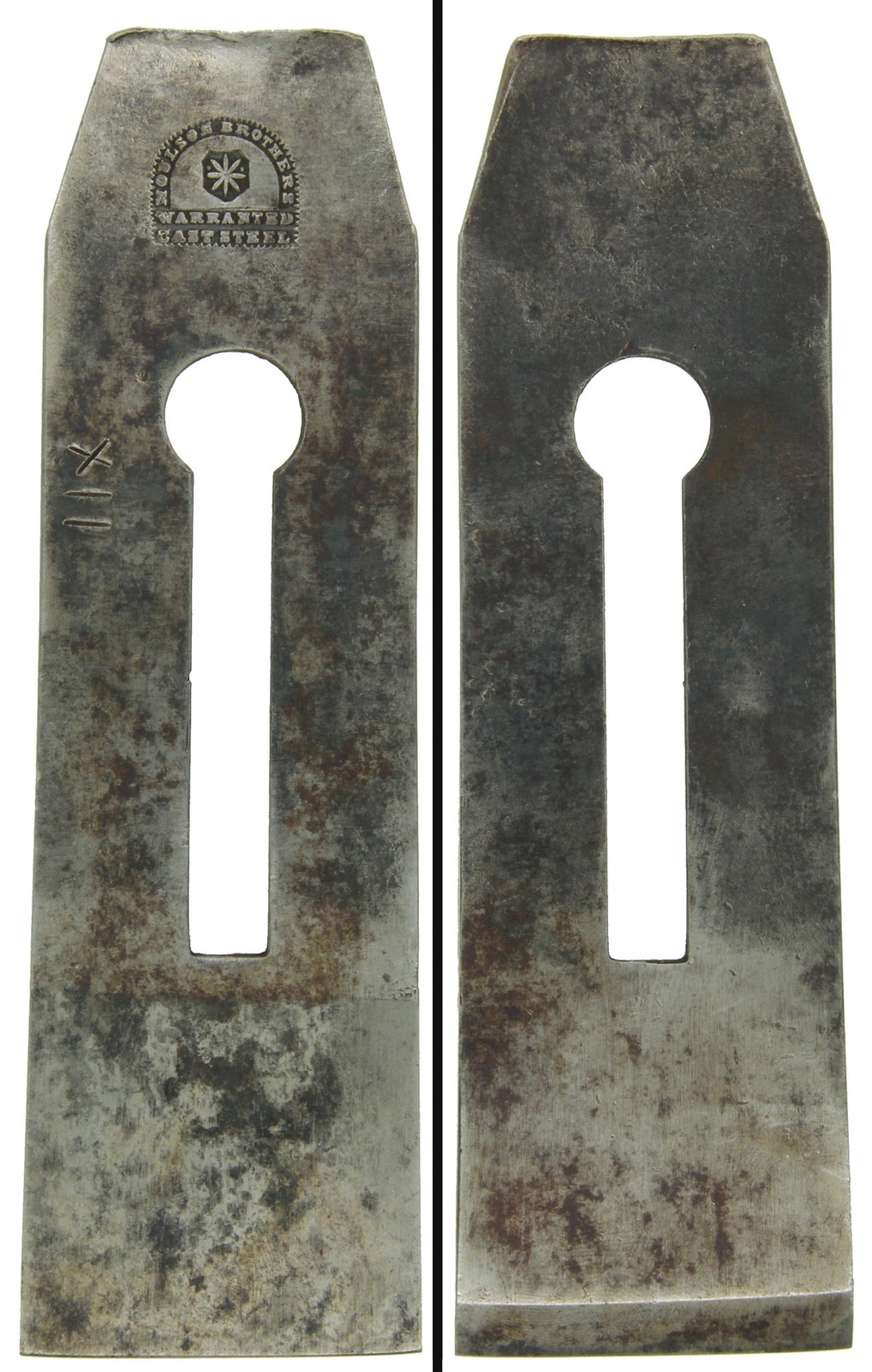 Orig. 2 1/8 inch Width Tapered Cutting Iron – Moulson Brothers – mjdtoolparts