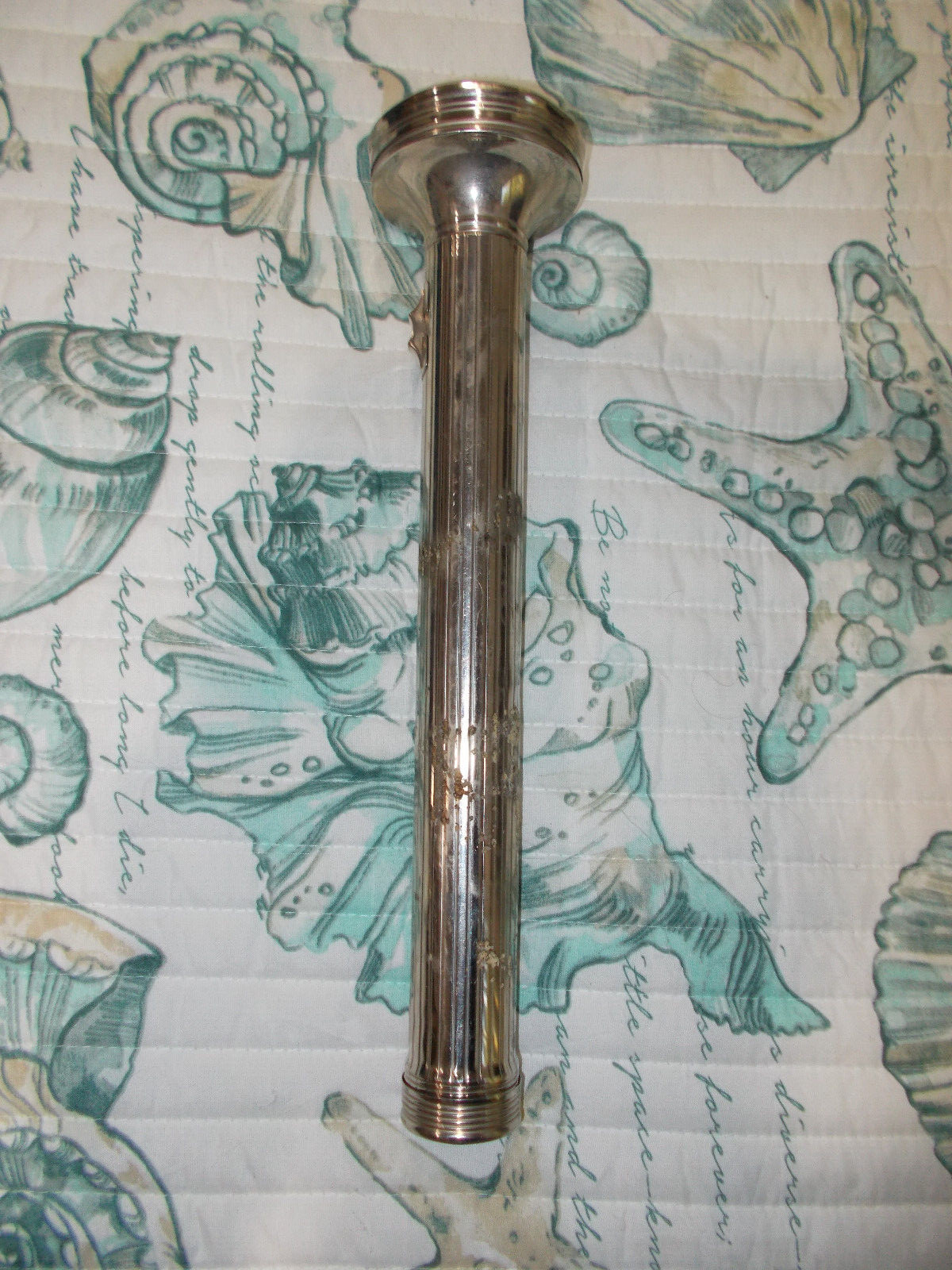 RARE VINTAGE 1950s USALITE USA LITE LARGE 14″ METAL FLASHLIGHT WORKS MADE IN USA
