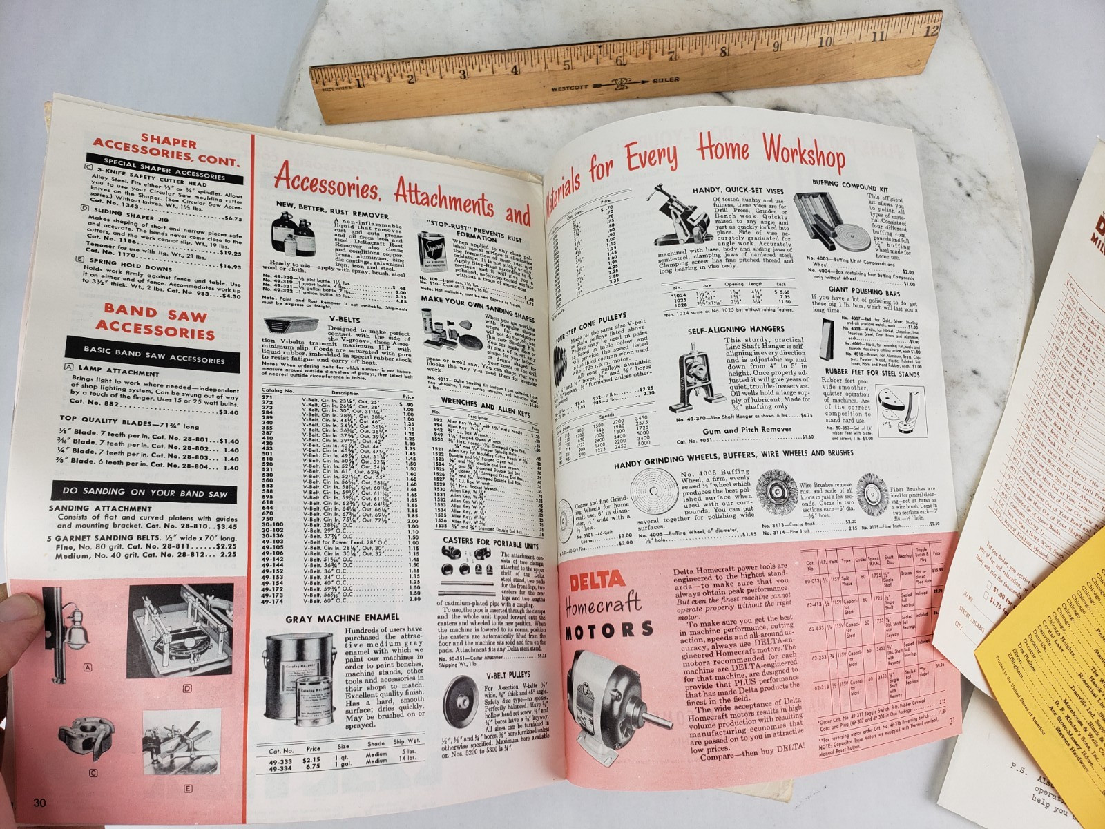 Vintage Delta Milwaukee Rockwell Homecraft Power Tools Catalog Oct. 1953