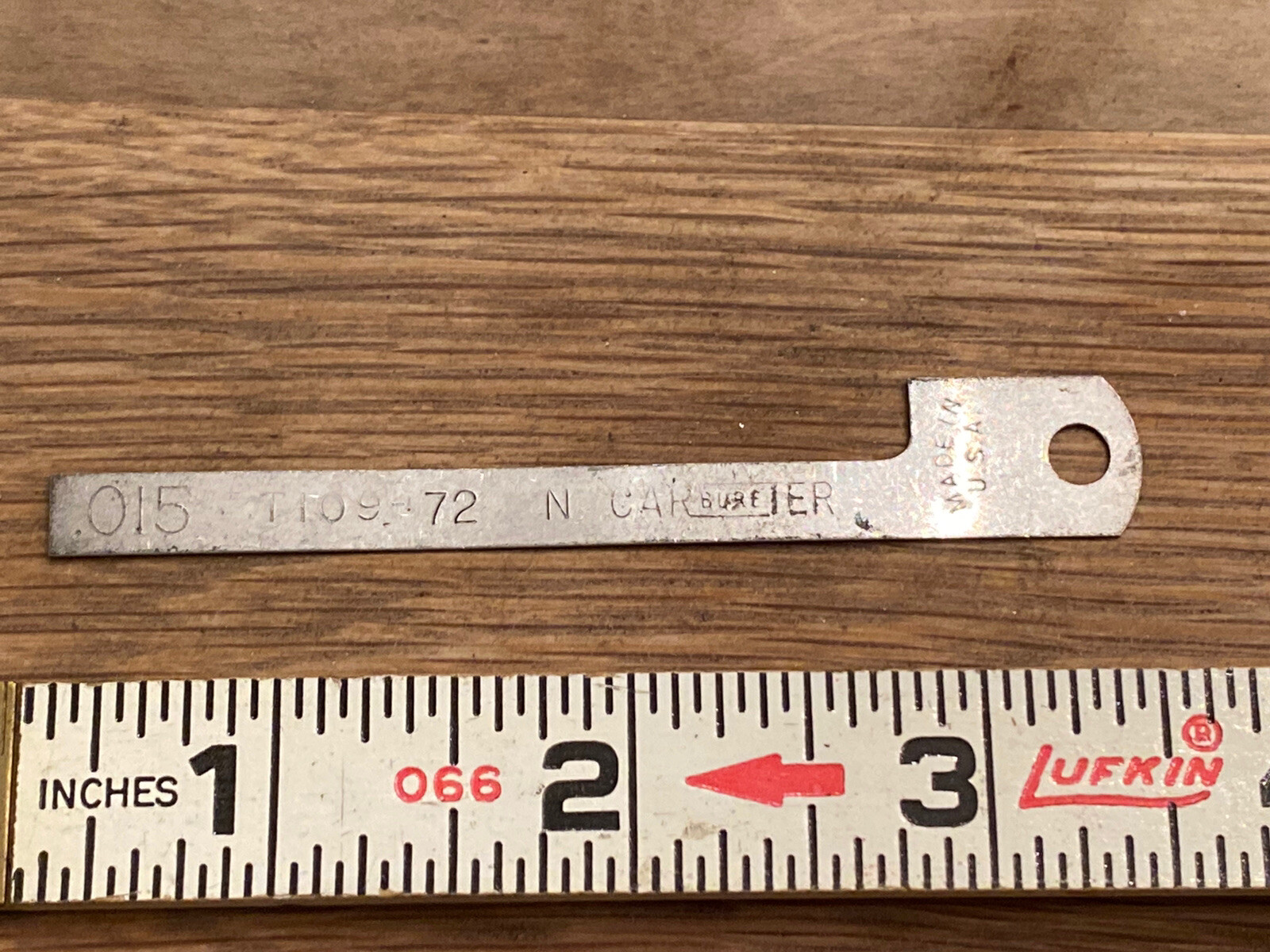 VINTAGE CARTER CARBURETOR TOOL .015 #T109-72 Made In U.S.A