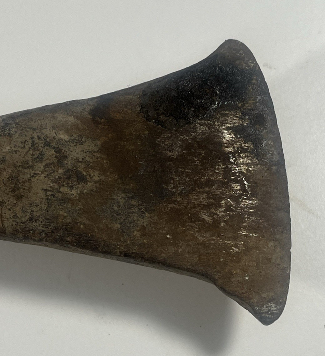 Antique Forged Mattock Grub Hoe Head 13⅜” Dual Blade Axe Adze Rustic Tool