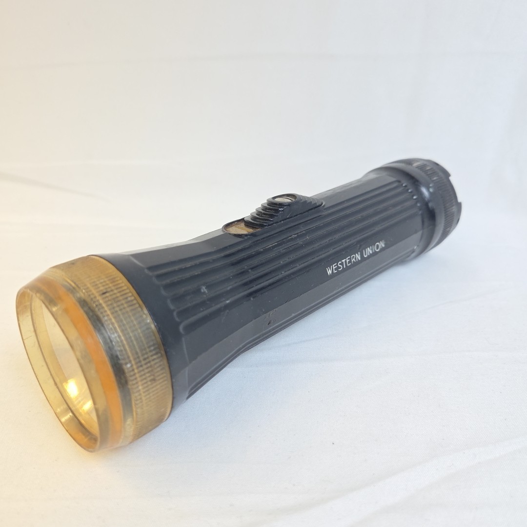 Western Union 1930’s Bright Star Clipper Flashlight USA MADE – RARE