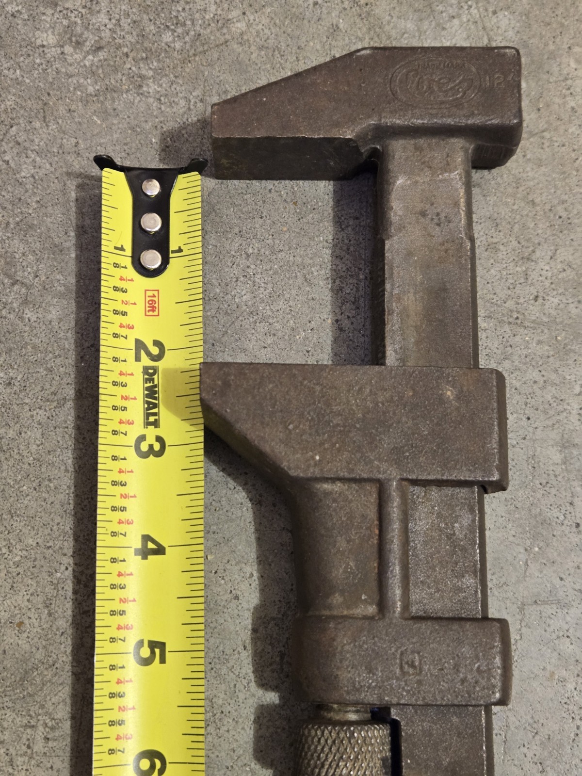 Vintage BILLINGS/ COES 12″ monkey wrench w/METAL HANDLE “MADE IN U.S.A”