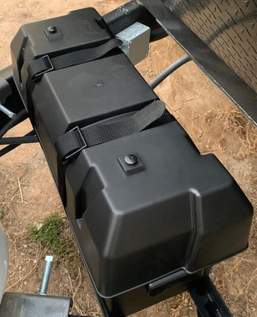 Double Battery Box,Safely Stores Rv,Automotive,Marine Battery,Corrosionresilien