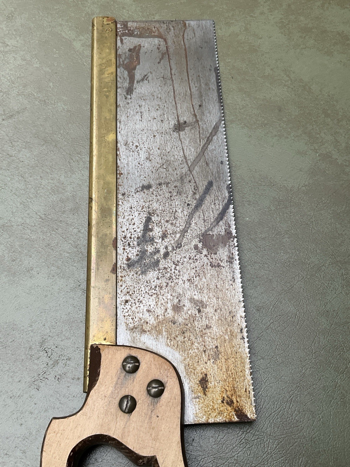 Vintage Sanderson Kayser PAX Limited Sheffield Tenon Saw 14” Brass Back