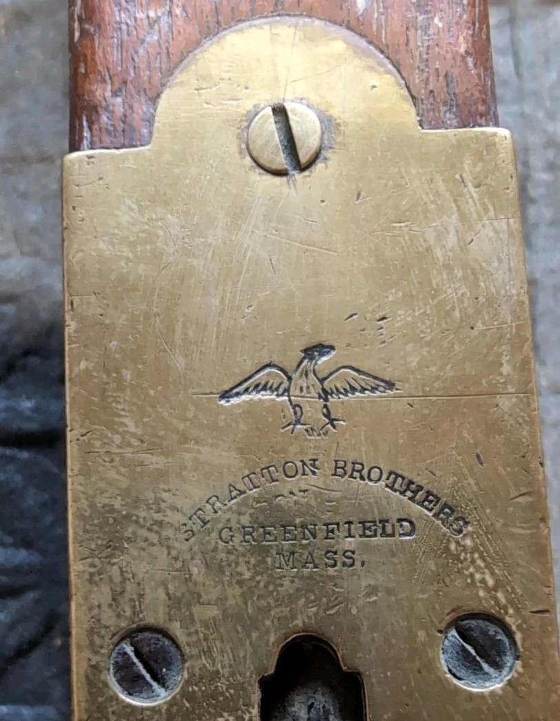 Stratton Brothers 30″ Wood and brass Level. Pat. July 16, 1872 Plumb & Level