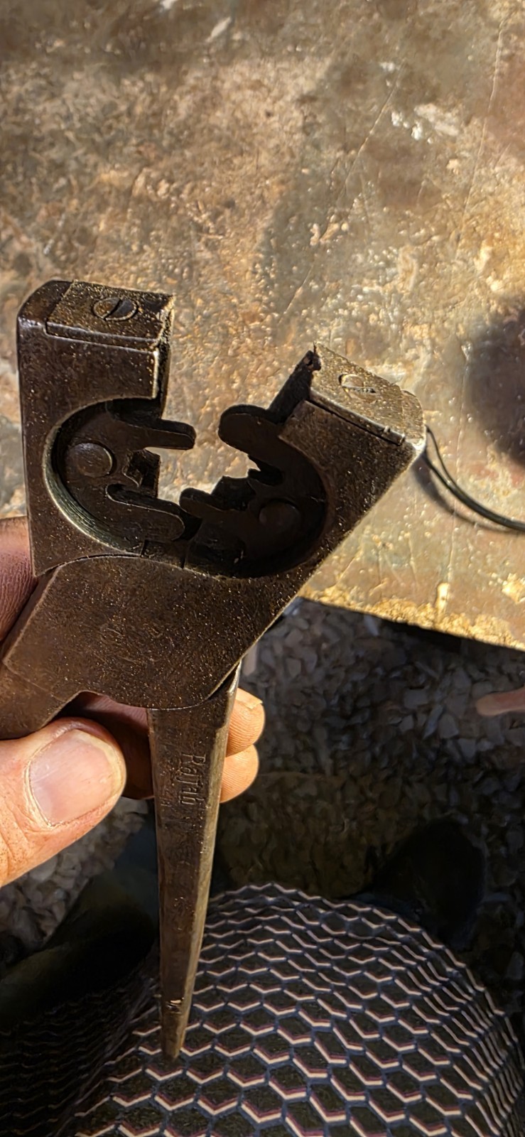 Vintage RAJAH 10″ Spark Plug Wire Crimping Tool