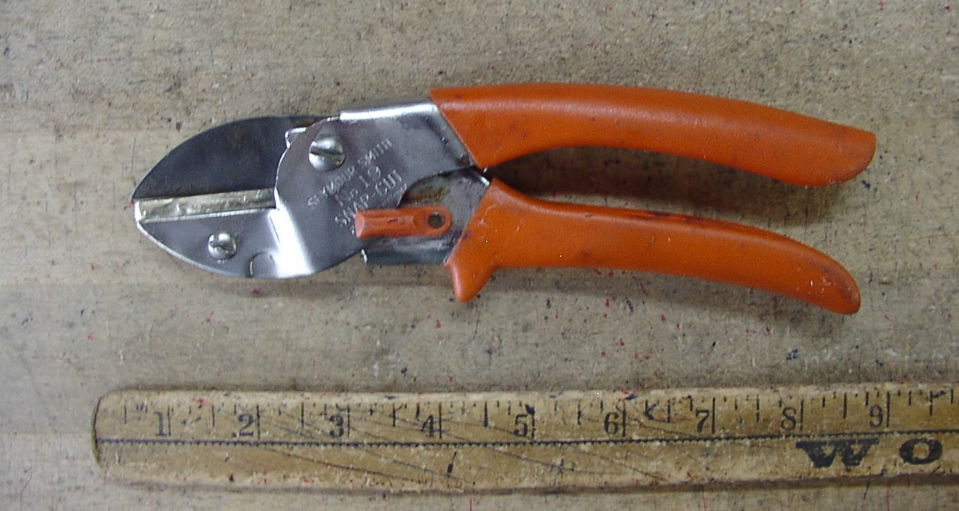 Vintage Seymour Smith & Son U.S.A No 19 Snap-Cut Anvil Pruners,8″,Very Good Cond