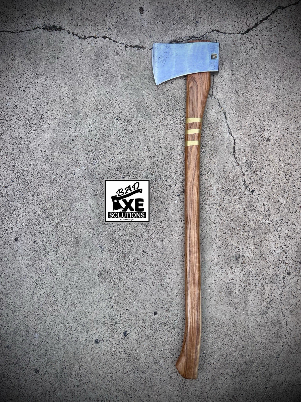 Bad-Axe Council Tool 4.11lbs Dayton Axe w/ Custom Semi Curly 34in Hickory Handle