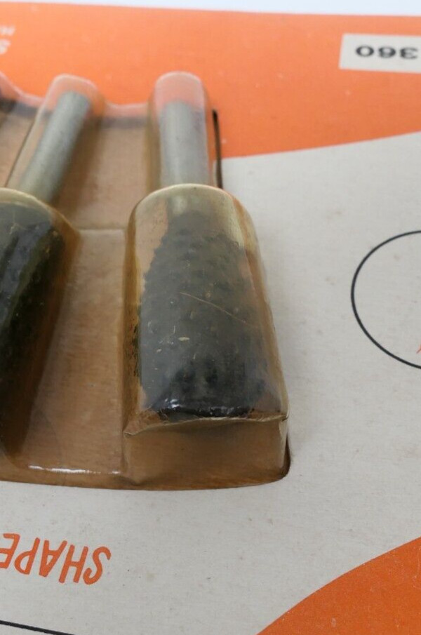 RARE Vtg ARCO 3pk Roto-Cutters for Electric Drills No.360 Shapes Finish Enlarges