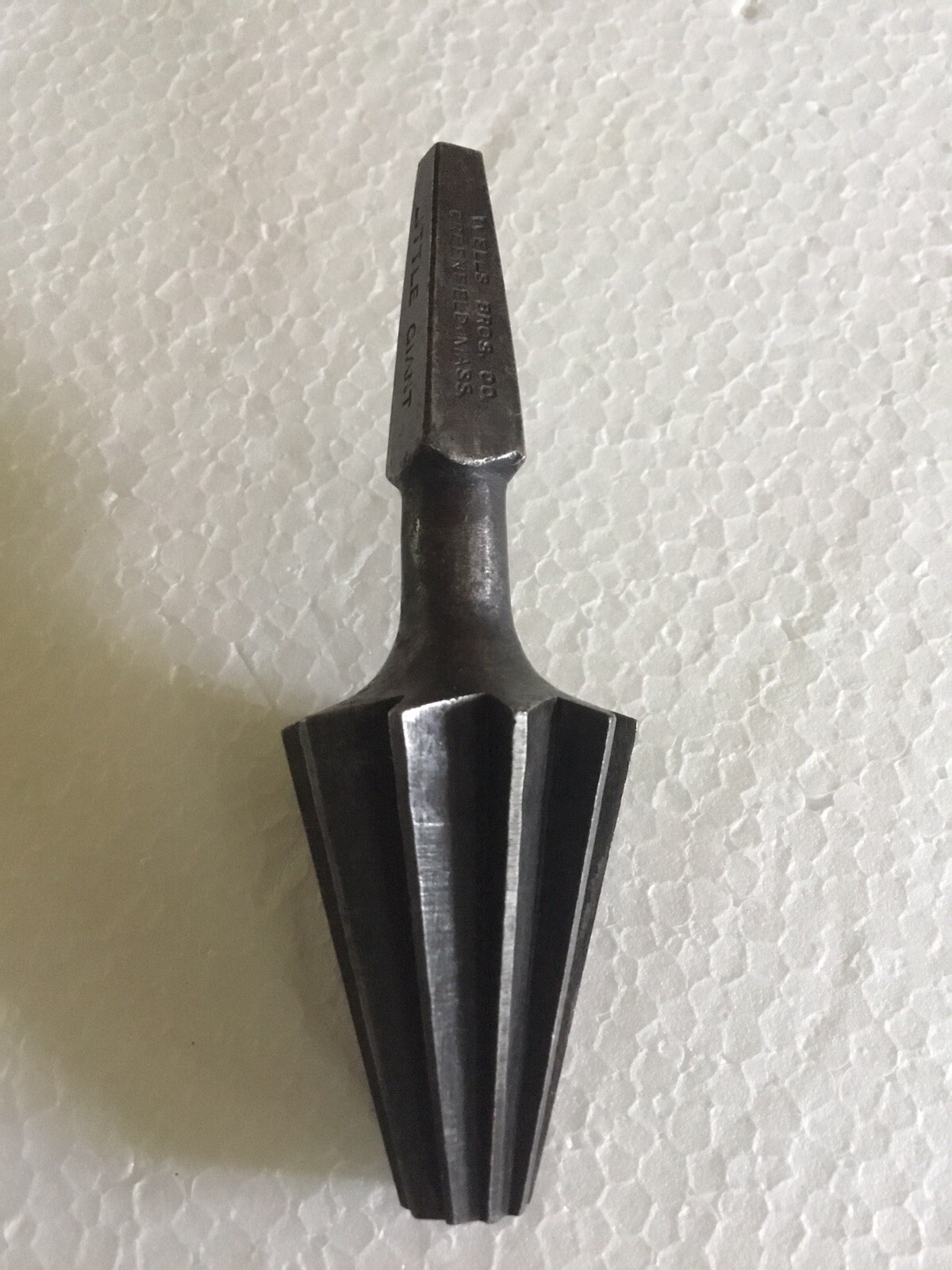 VINTAGE WELLS BROS CO LITTLE GIANT #2 REAMER AUGER BRACE BIT GREENFIELD MASS USA