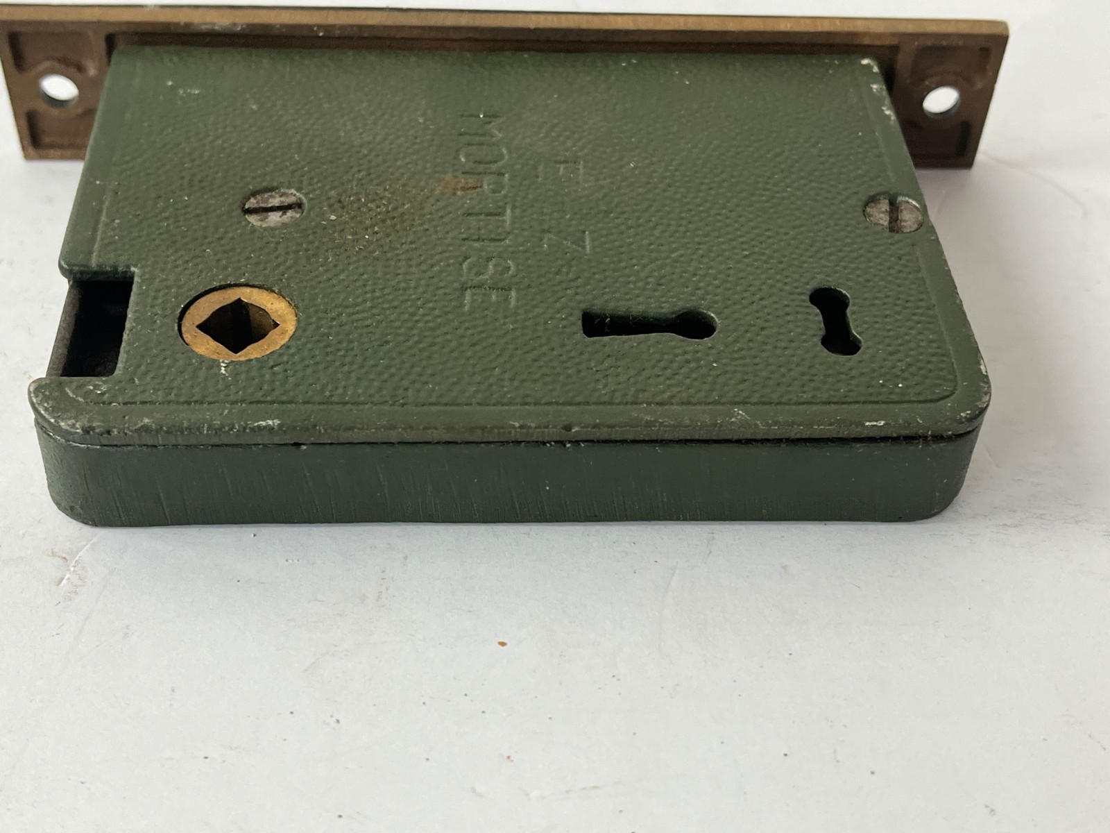 Vintage New old stock E Z Mortise Lock Rim Dead bolt 6″ Face Plate Strike E-Z