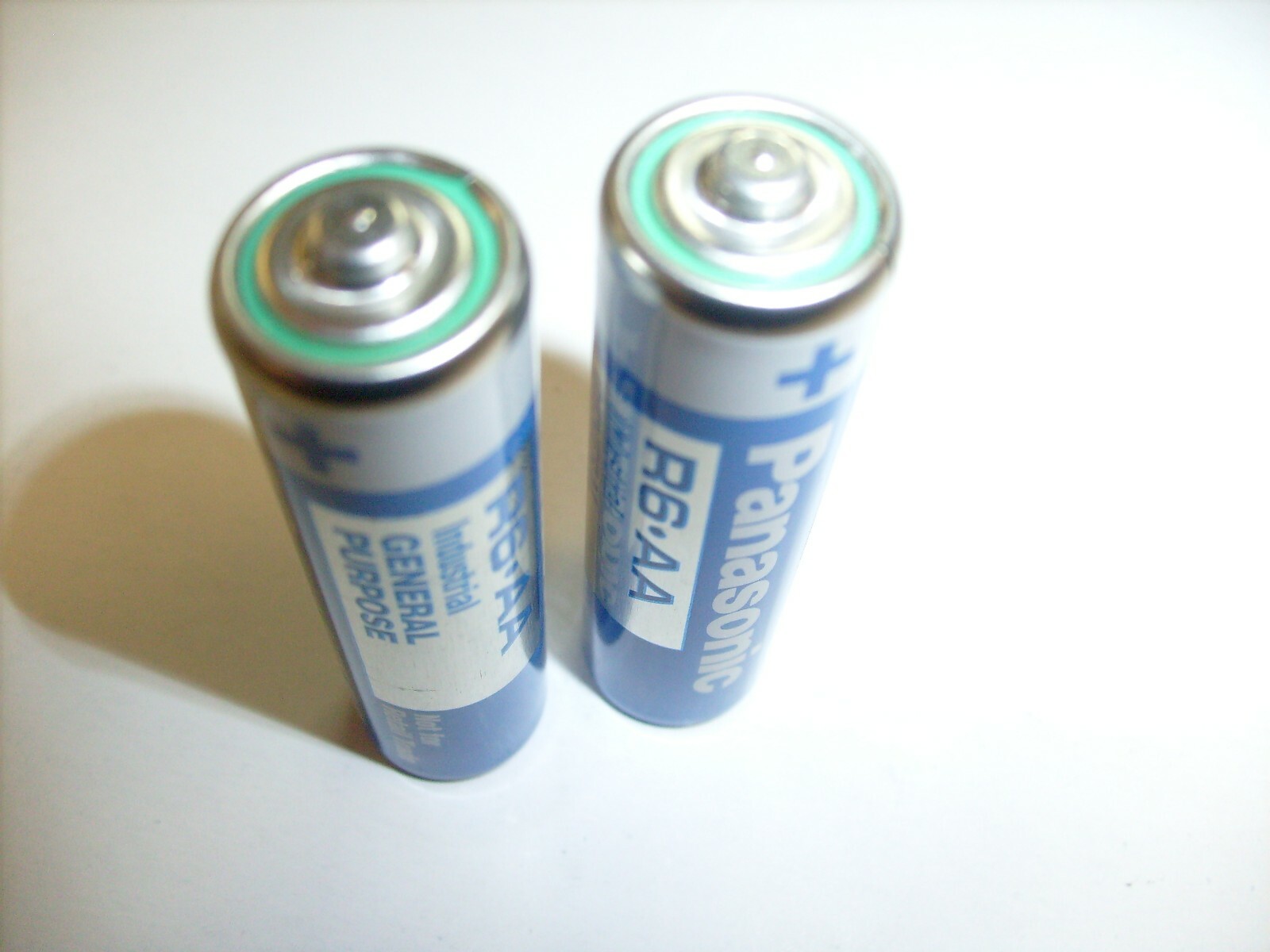 2 Vintage Panasonic Hi-Top Premium Power AA-Size Batteries Blue Osaka Japan