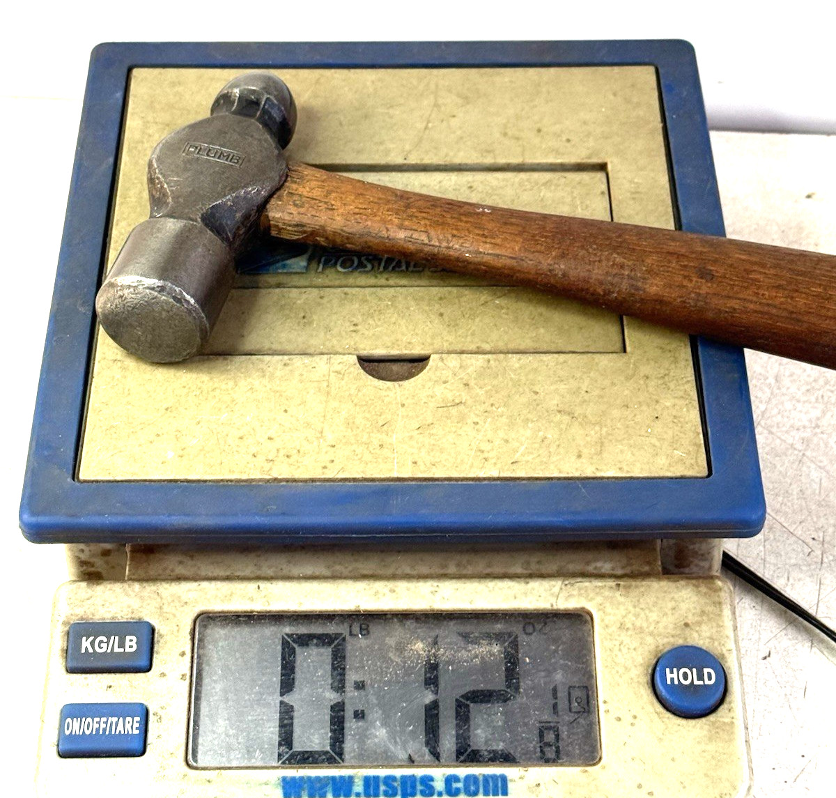 Vintage Small Plumb ball peen hammer overall weight 12 Oz