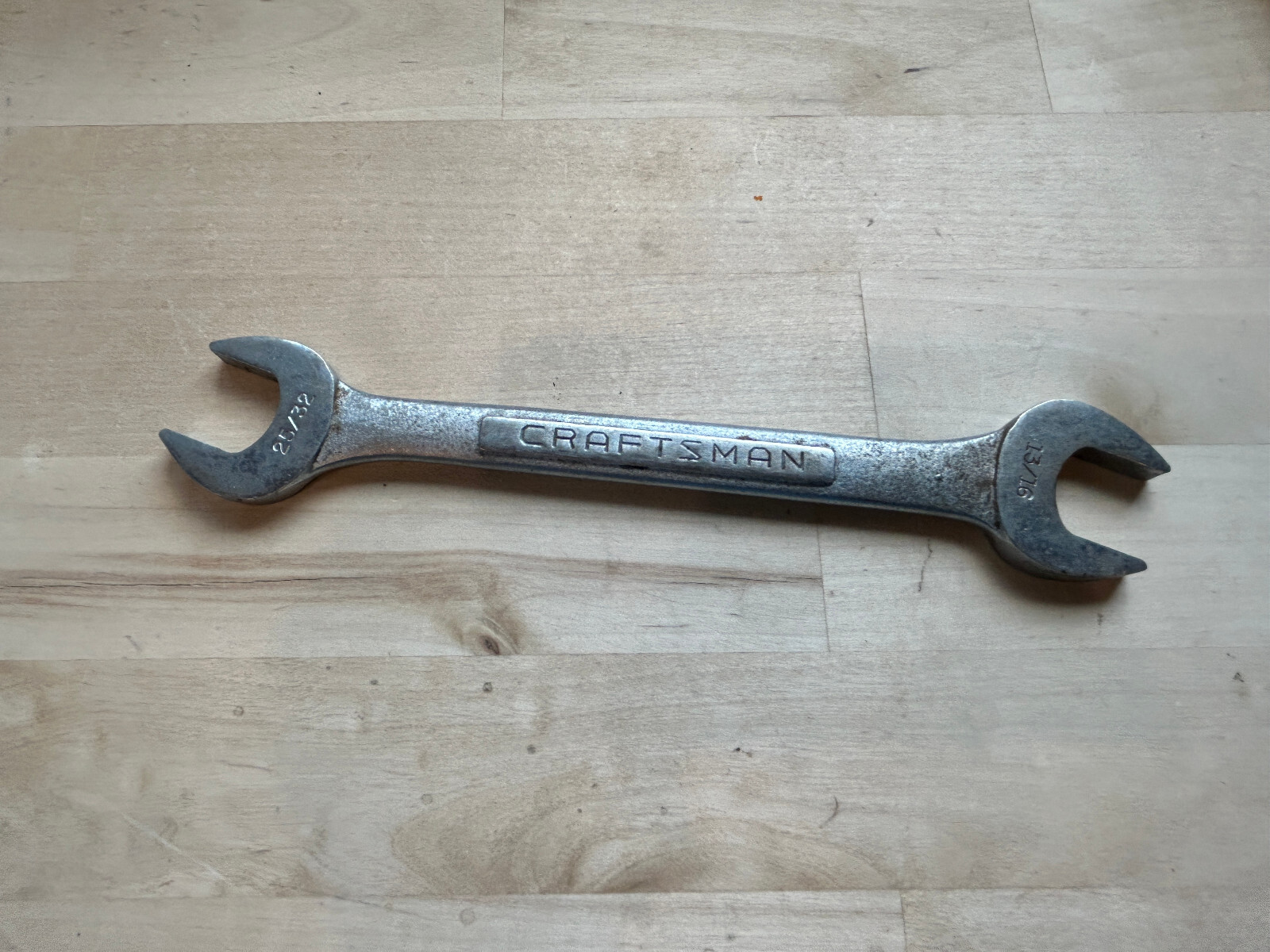 Vintage Craftsman Open End Wrench 25/32″ x 13/16″ -V – USA – 44583