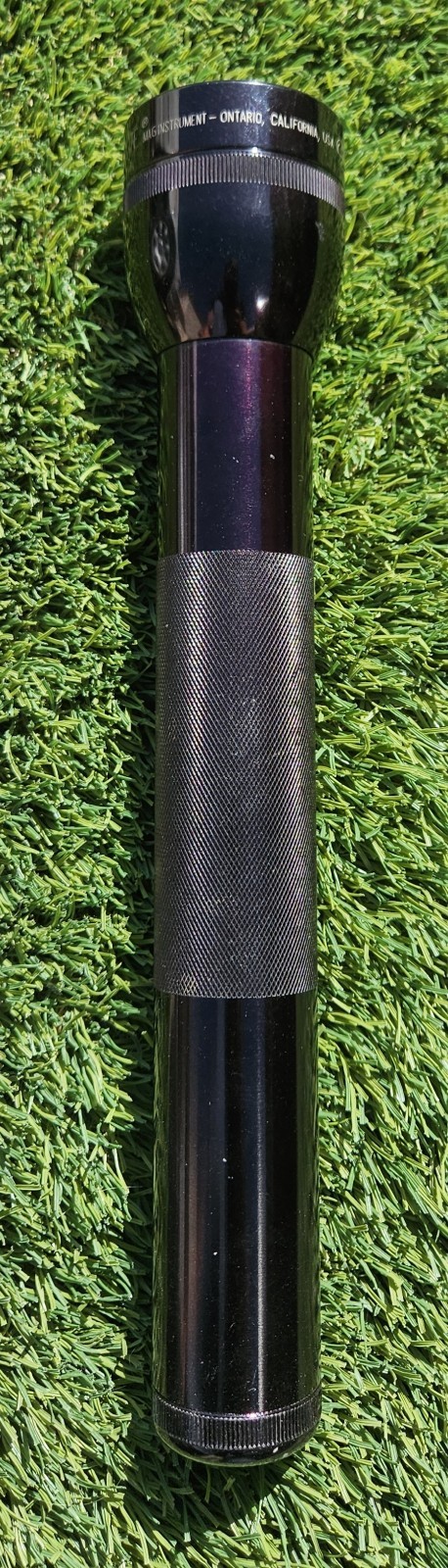Vintage Black MAG-LITE 3-D Cell Flashlight USA WORKS D Serial No. Panther TM