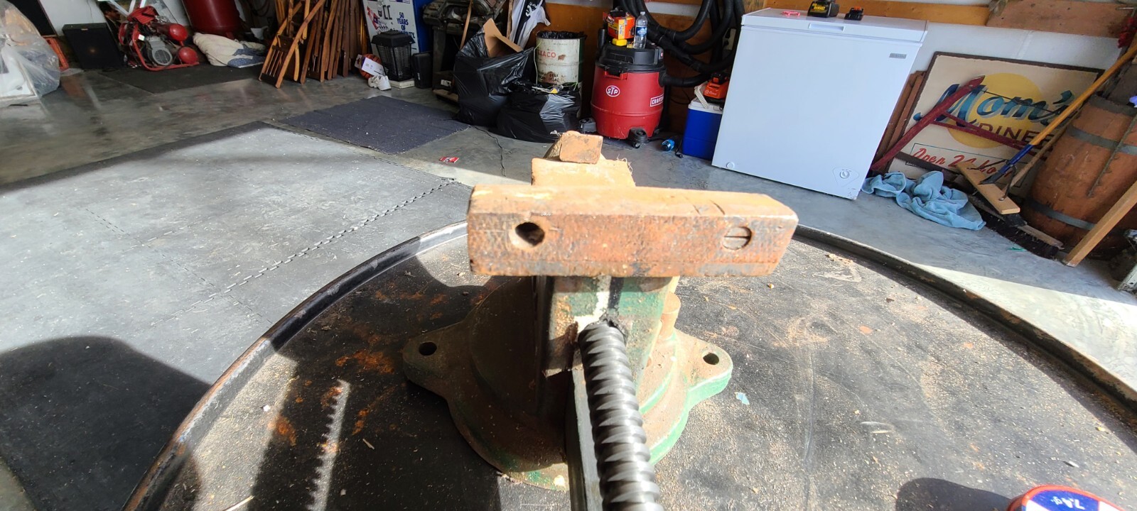 HOLLANDS H4 Swivel Base Bench / Shop Vise U.S.A. MADE