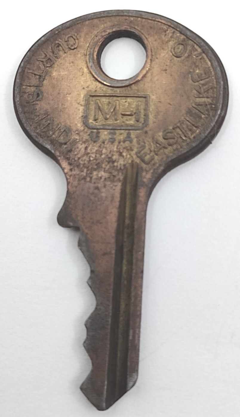 Vintage Key CURTIS IND M 1 Eastlake O Appx ” Replacement Locks Steampunk M I