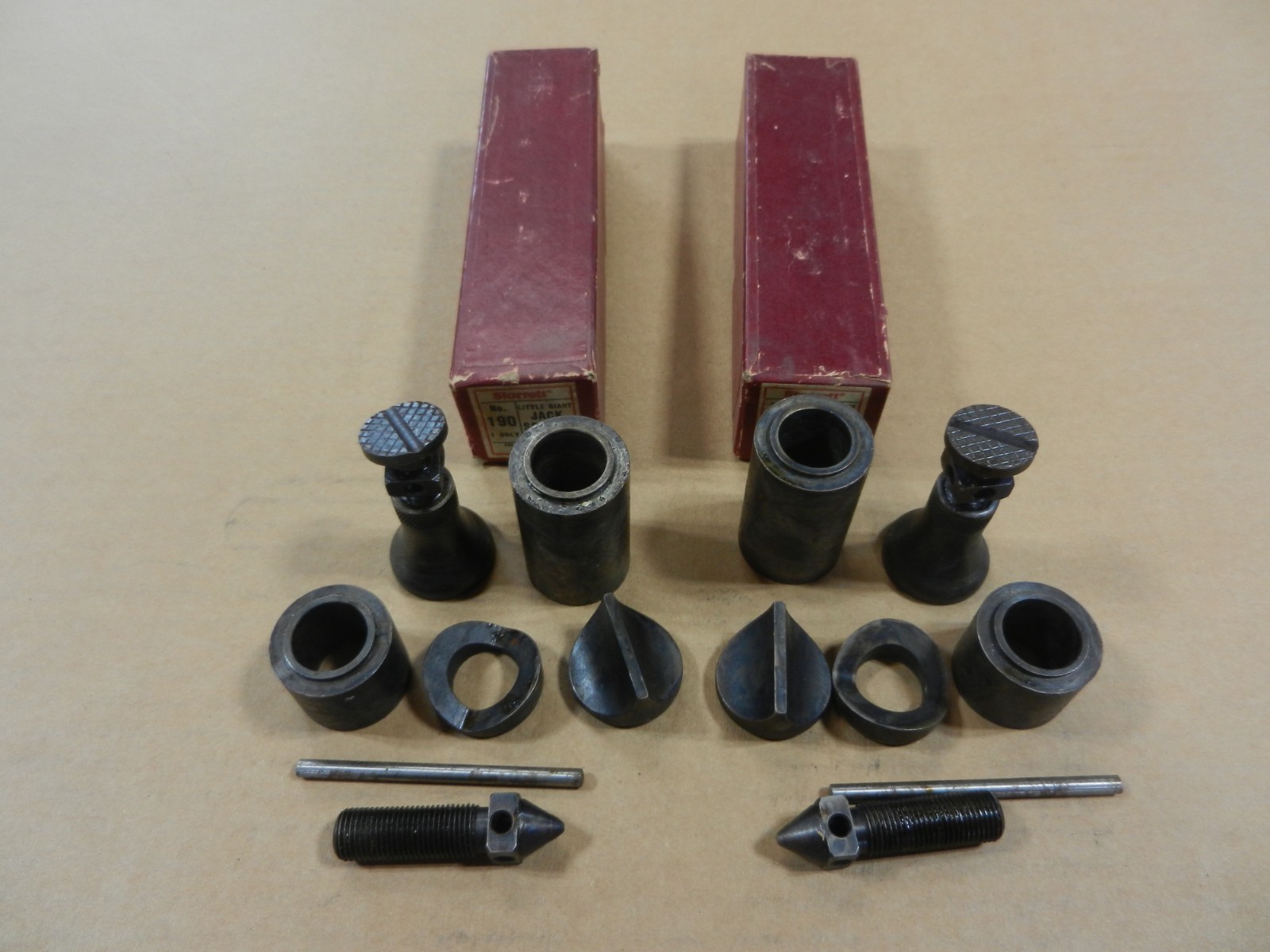Set of 2 Vintage Starrett No. 190 Little Giant Screw Jacks * MINTY*