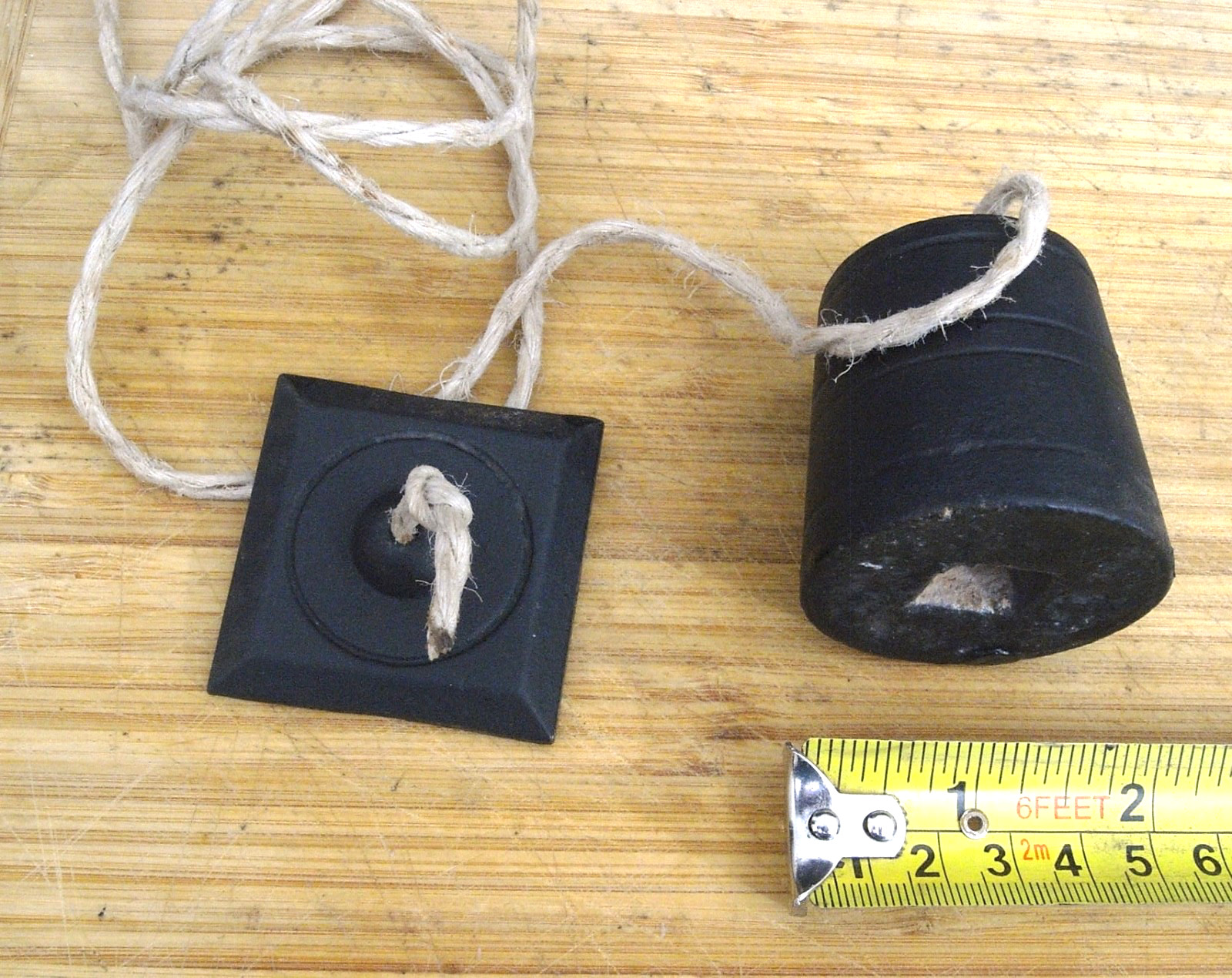 VINTAGE TRADITIONAL FRENCH MASON’S PLUMB BOB FOR USE WITH ROUGH STONE WALLS EX+