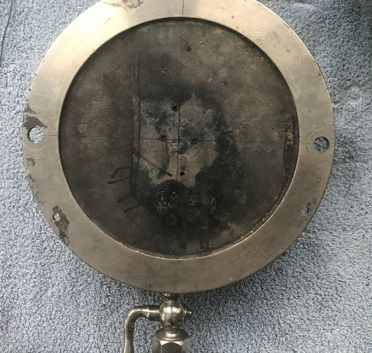 HISTORIC AMERICAN STEAM GAUGE CO. NO 2. 8″ DIAMETER CIRCA 1880 RICHARD DOBBINS