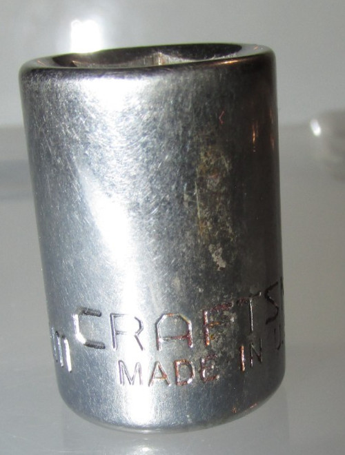 T #134 – Craftsman USA 12mm 6 PT. 3/8″ Drive Shallow Chrome Socket 43544 EE