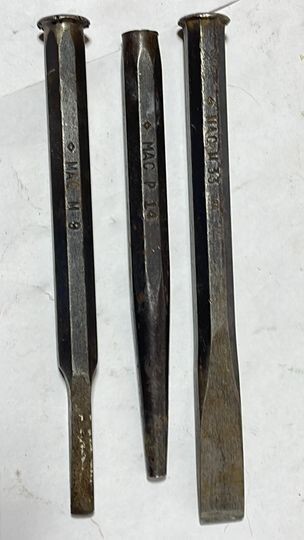 MAC Tools Pin Punch Tools P14 P9, M33 Vintage Drive USA