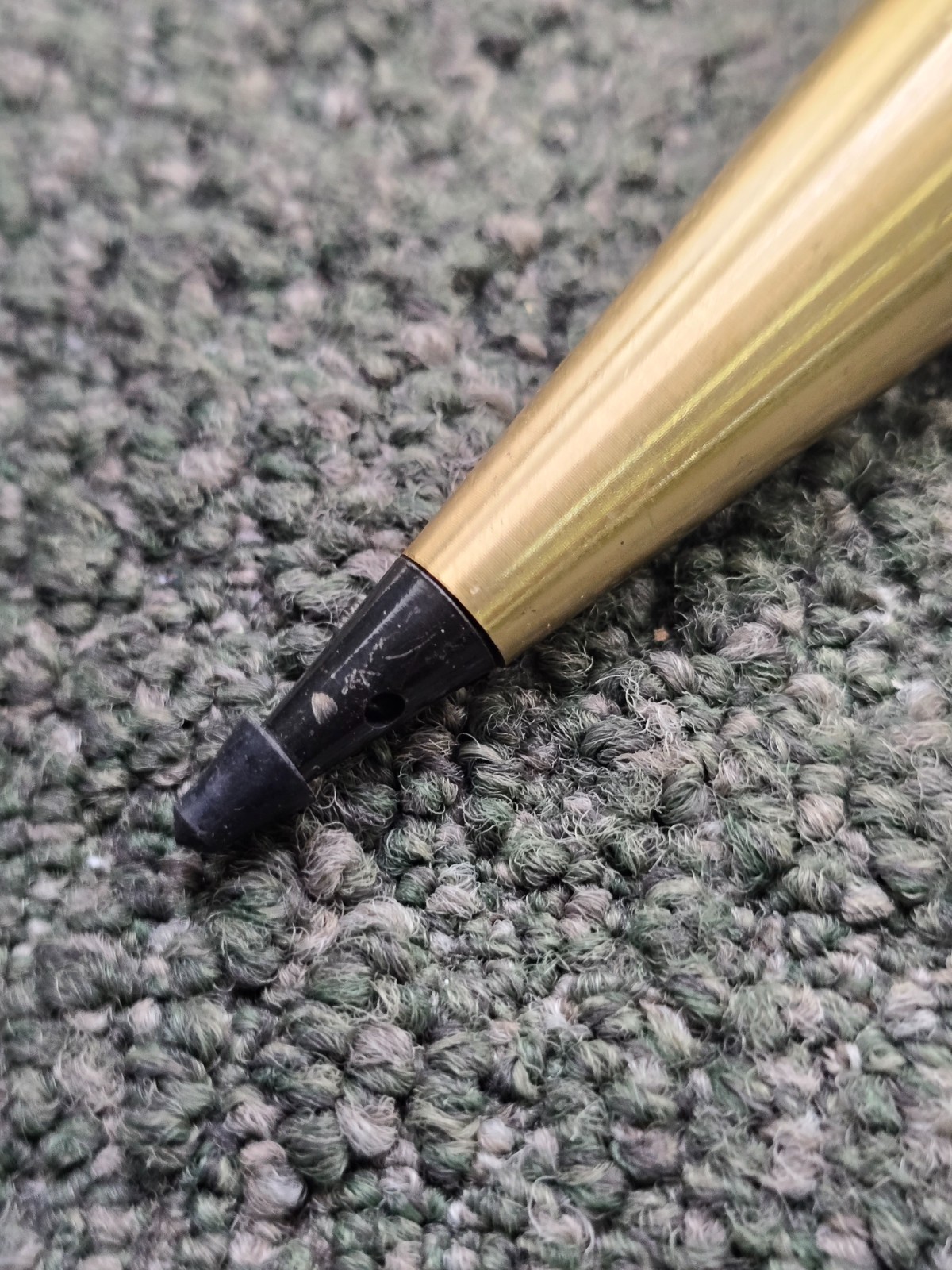 Brass Plumb Bob 14.32 oz 5-1/4 Inches OAL Gold/Black