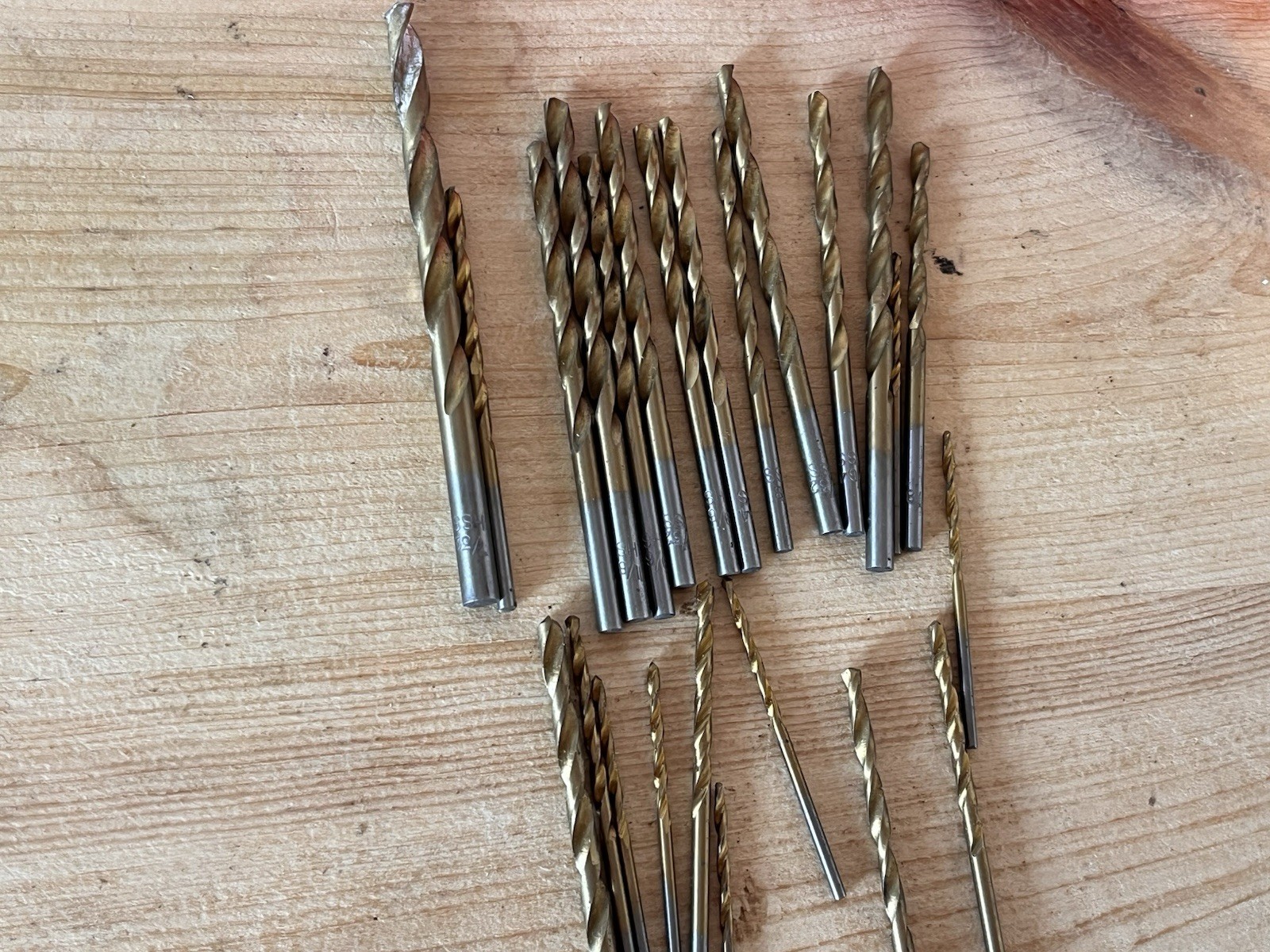 SEARS CRAFTMAN 9-PIECE HIGH SPEED STEEL DRILL BIT SET – USED – READ DESCRIPTION