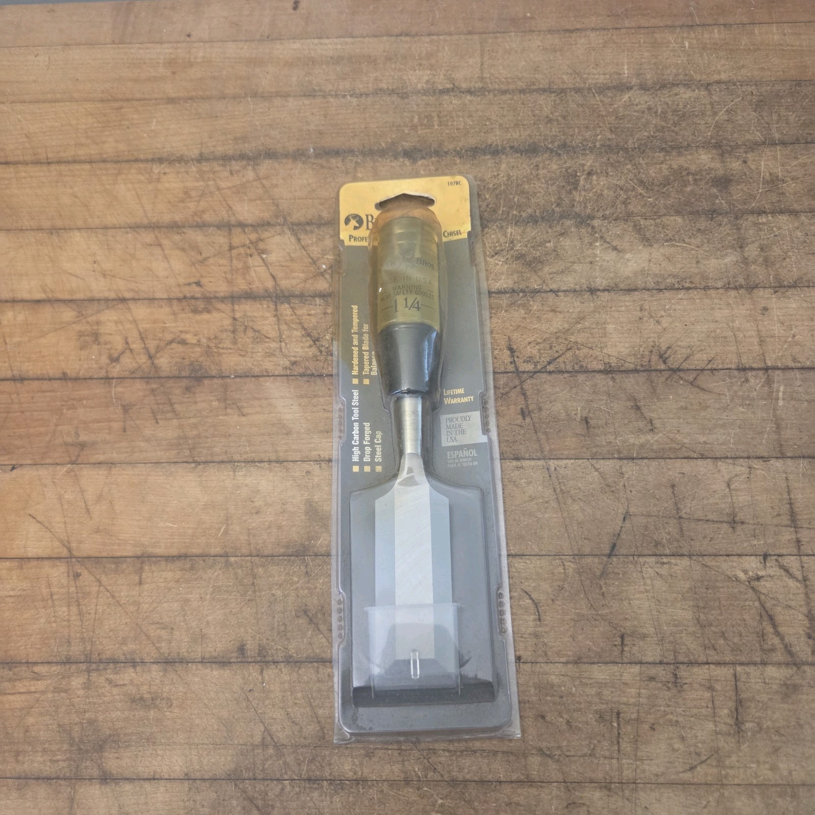 Buck Bros 1 1/4″ Wood Chisel Hand Tool No 107BC USA NEW Woodworking