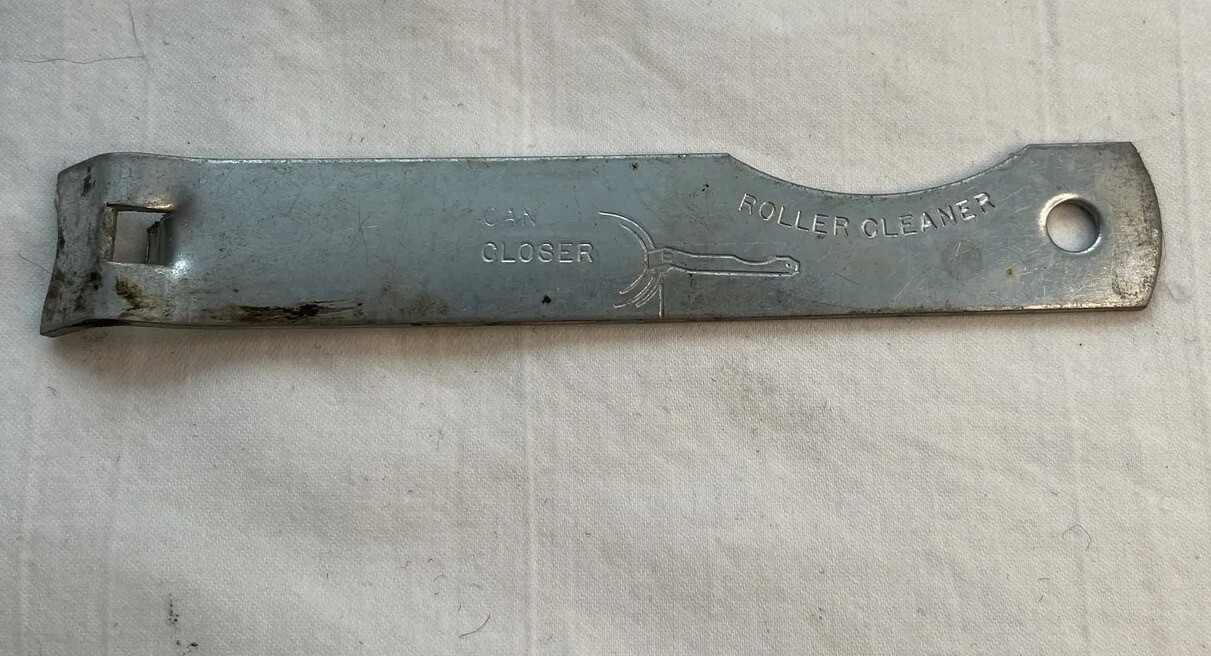 Vintage Montgomery Ward Paint Roller Cleaner Can Opener & Closer 4”