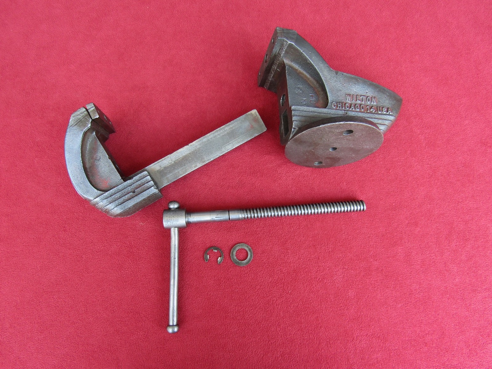 Vintage Wilton SHOP KING Vise Chicago USA 3-1/2″ #14 WORKS GREAT! For Parts READ