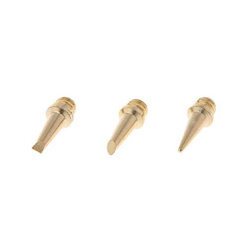 Acxico 1Set 7Pcs Wireless Portable Butane Gas Soldering Iron Tips Set for