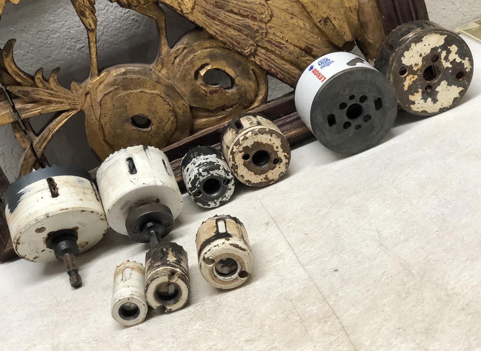 Lot of 9 Vintage Hole Saws