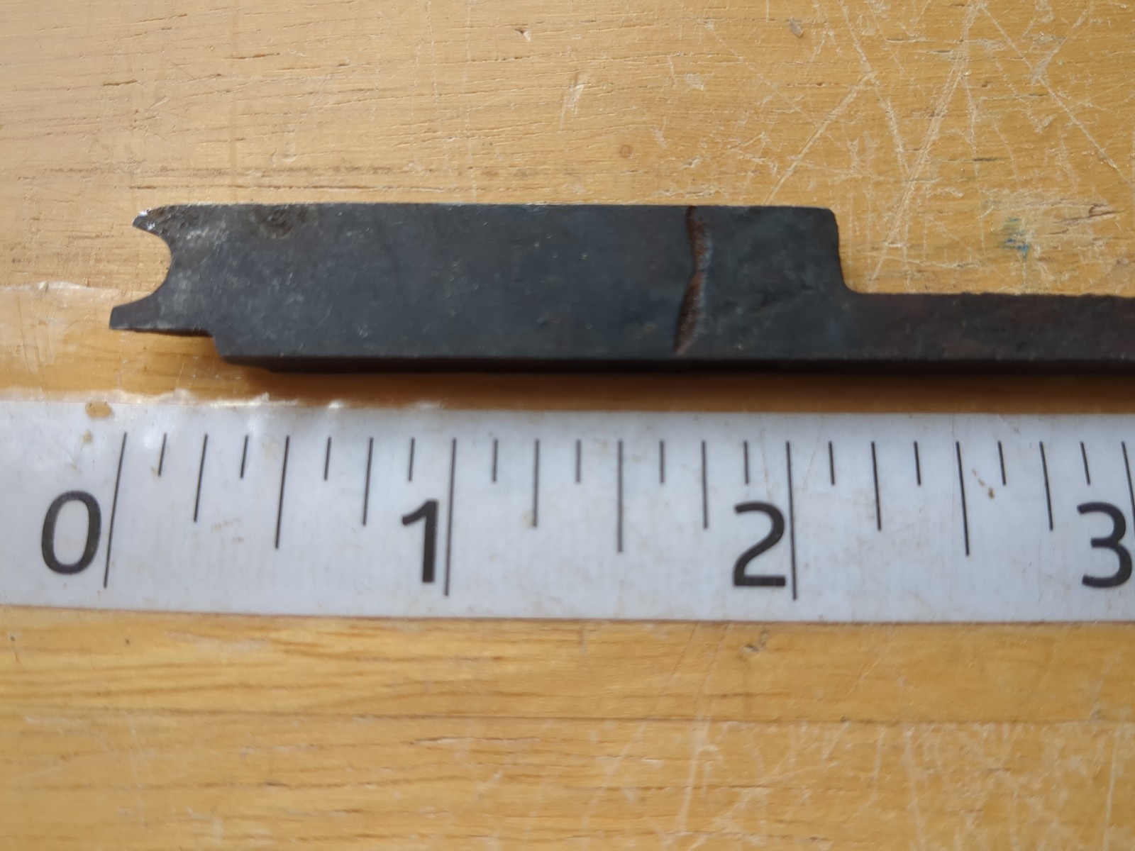 Vintage Antique Bead Plane Iron Blade, 1/4″ x 7 1/4″