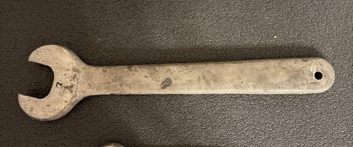Antique 1920s No. 7 Armstrong Lathe Machinist Wrench 5/16” Single End 10″L