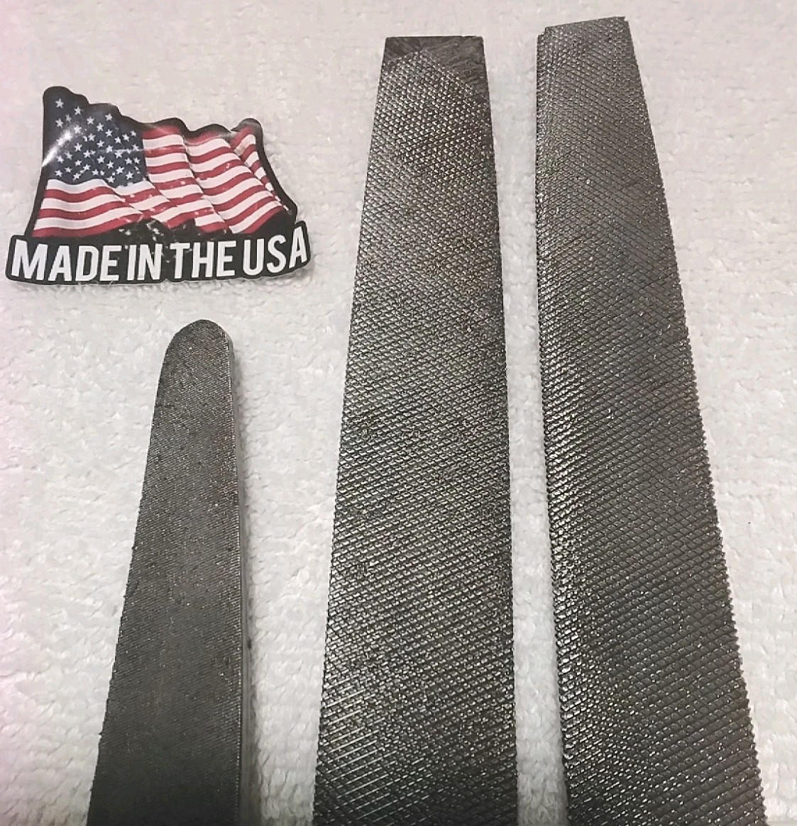 3pc NICHOLSON 12″& 8″ 1/2″ ROUND DOUBLE CUT/DOUBLE CUT/ SMOOTH “VINTAGE ” USA