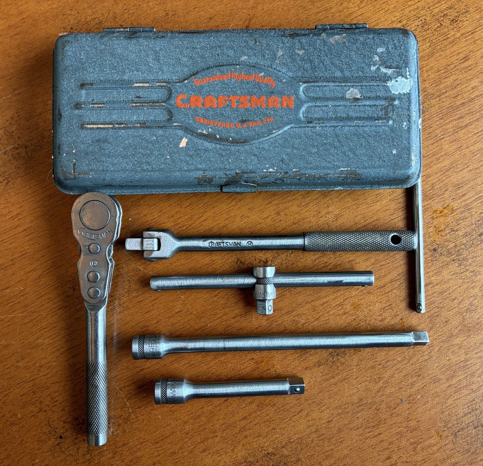 Vintage Craftsman 1940’s 1/4″ Socket Set. Clean. Complete. All Circle H.