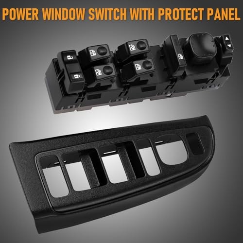 15883323 Front Driver Side Door Lock and Power Window Switch & Black Bezel