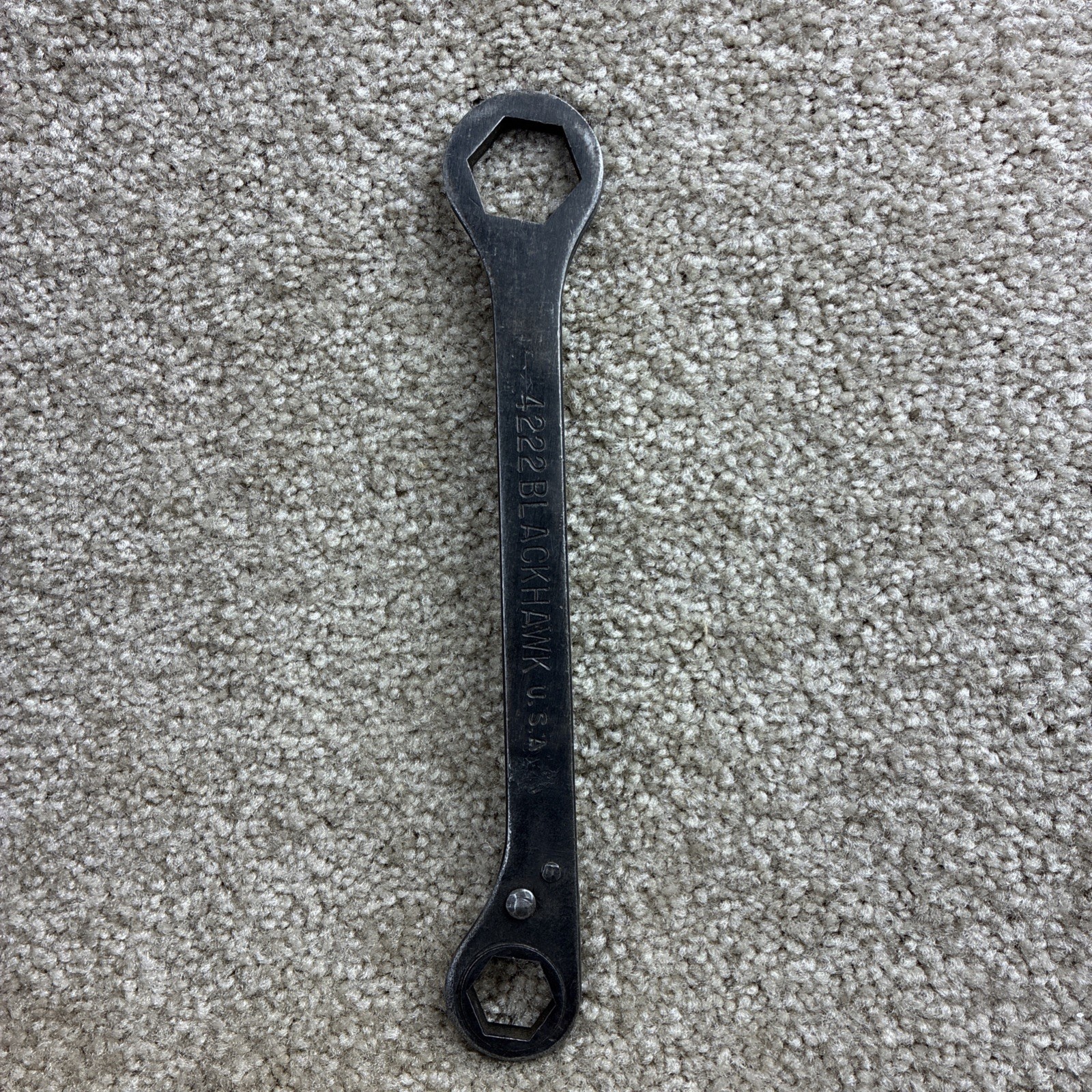 Blackhawk #4222 Ratcheting Box Wrench 11/16-15/16 Vintage Good Condition