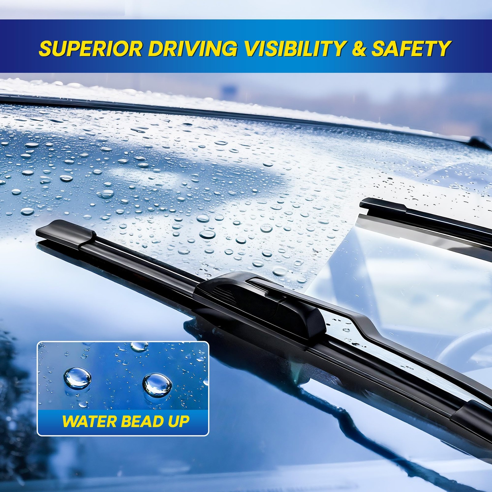 5 PLUS® Silicone Windshield Wiper Blades Replacement for 28″+20″+16AP(HOOK)