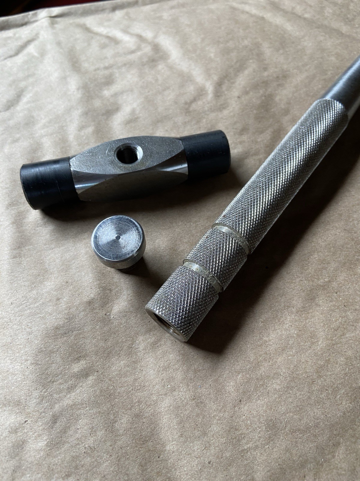 Schmuts Vintage Hammer Appears To Be Stainless Steel Hard Rubber Ends