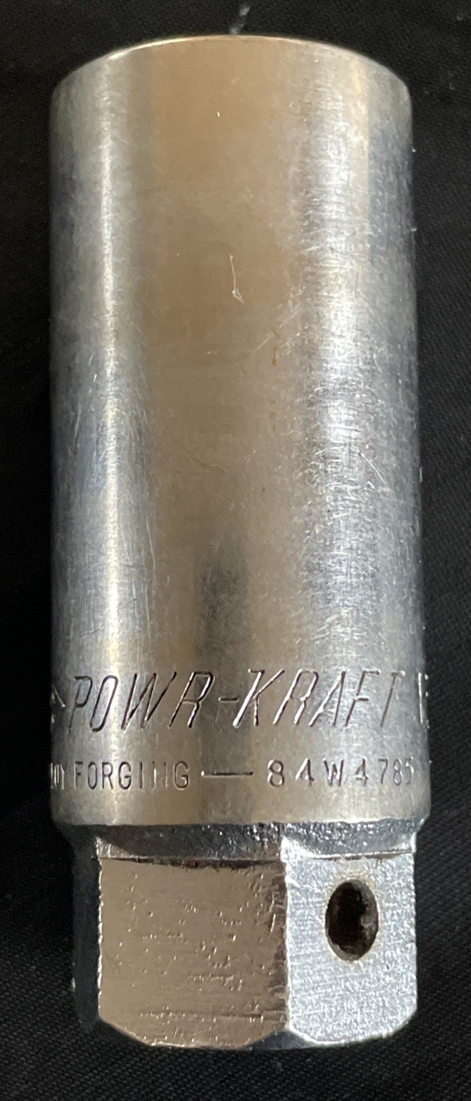 POWR-KRAFT 84W4785, 1/2 drive 12pt Spark Plug Socket, w/boot, USA | FREE S&H